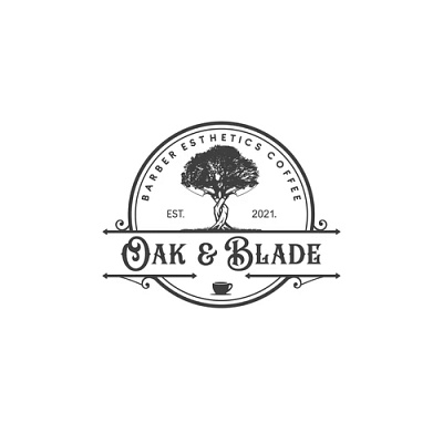 Oak and Blade branding graphic design logo