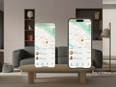 Location tracker | Find my iPhone dailyui findmyiphone locationtracker spatialdesgin visionos