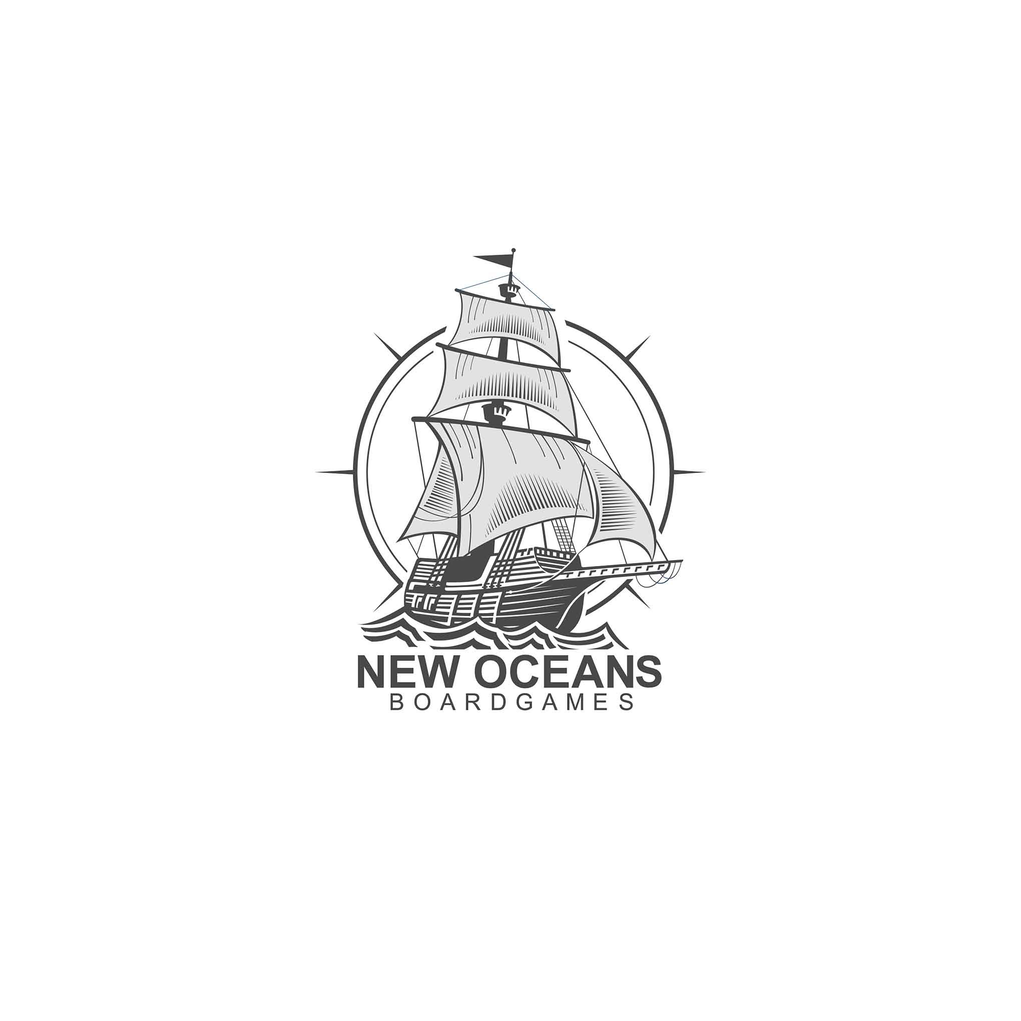 New Ocean Board Games branding graphic design logo