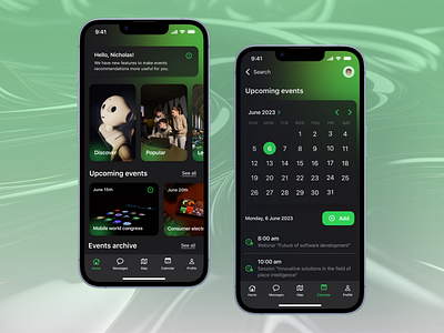 Application for IT events on IOS🤖 app art design ios it mobile ui ux webdesign