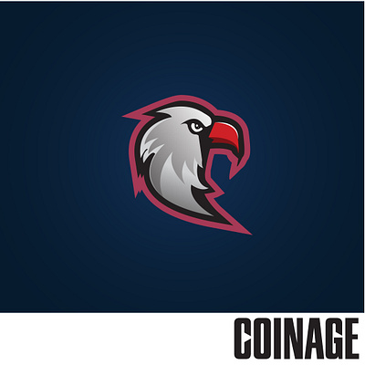 COINAGE "Crypto Company" Logo brand identity branding coin crypto currency design eagle graphic design illustration logo mascot typography vector