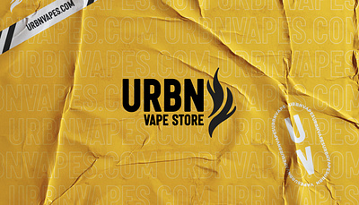 URBN VAPES branding graphic design logo