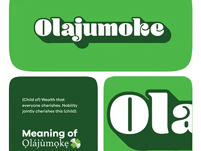 Olajumoke logo typography