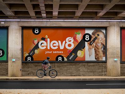 Elev8 Vapes graphic design photography ui web