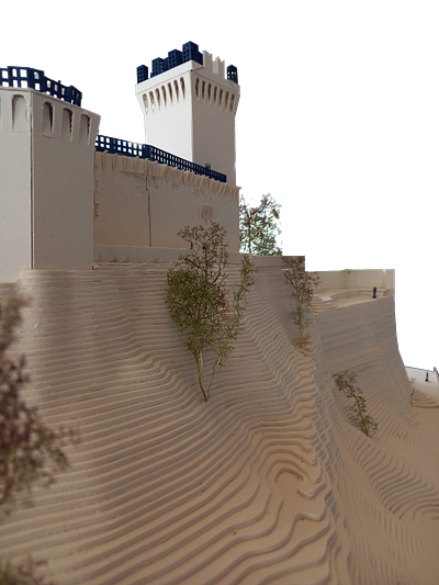 Arquata del tronto - Model arch castle design graphic design illustration model
