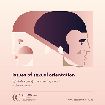 CC counselling & psychotherapy / sexual orientation branding character design chlomisiou counselling geometric graphic design illustration phychotherapy poster psychology studio soleil