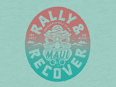 Twin Six // Rally & Recover bike cycling design haleakala hawaii illustration maui t shirt tiki twin six