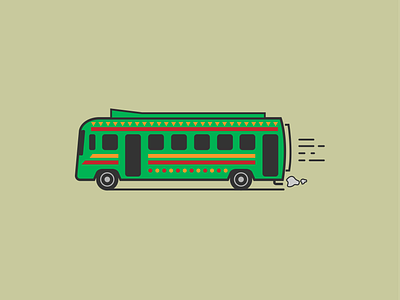 Traditional Pakistani Bus Icon bus art bus old pakistani pakistani bus vintage bus