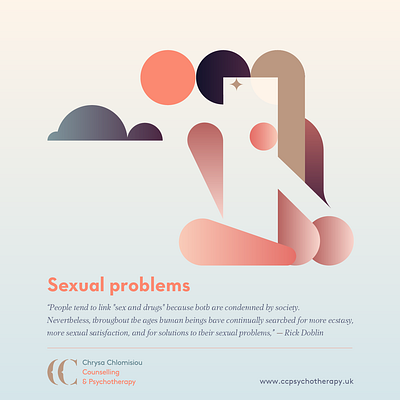 CC counselling & psychotherapy / sexual problems branding character design chlomisiou counselling design geometric graphic design illustration poster psychotherapy sexual problems studio soleil