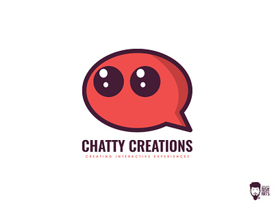 Chatty Creations app chat chat bubble chatting chatting app creative logo cute chat bubble design design logo flat flat logo fun logo graphic design icon logo logo design make logo minimalist simple logo vector