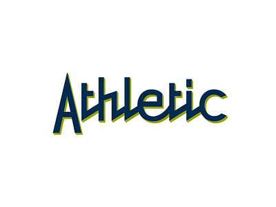 Athletic custom font graphic design handwritten logo logodesign logotype simple straight typeface
