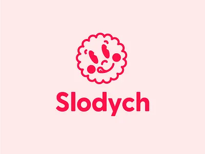 Slodych biscuit character cookies food fun graphic design logo logo design logotype simple smile