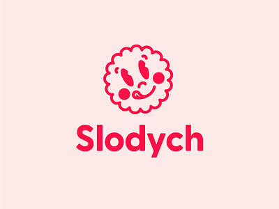 Slodych biscuit character cookies food fun graphic design logo logo design logotype simple smile