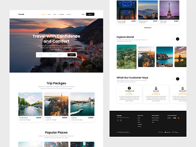 Travel Agency Website design travel travel agency landing page travel agency website travel agency website design travel website ui uiux web ui website