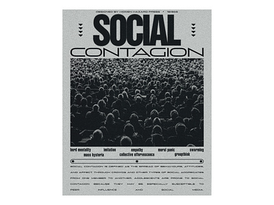 Day 18: Social Contagion adobe photoshop design graphic design poster poster art poster design typography