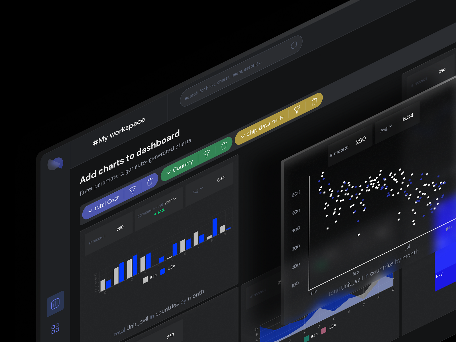 Modern data visualization by alireza fatemi on Dribbble