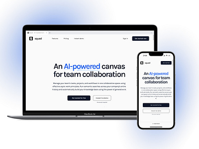 Squad ai figma logo saas ui ux