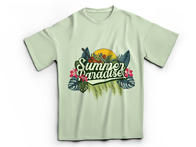 Summer T-shirt Design graphic design illustration product design typography vector vintage design
