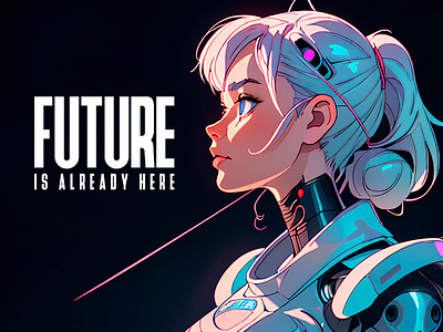 FUTURE IS HERE | Ai Art ai art artwork design graphic design illustration instagram post poster