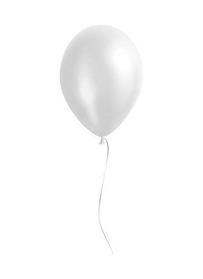 Vector White Balloon balloon illustration ribbon vector white