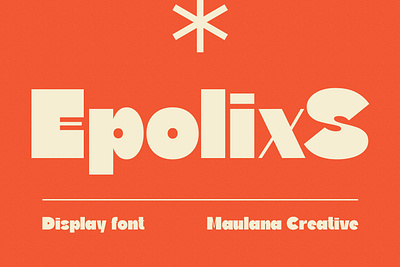 Epolixs Display Font animation branding design font fonts graphic design illustration logo nostalgic