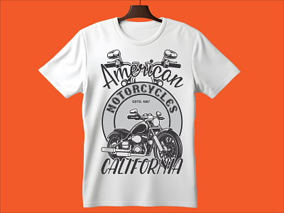 Vintage motorcycle T-shirt Design vintage bike