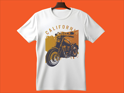 Vintage motorcycle T-shirt Design vintage bike