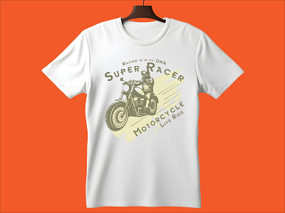 Vintage motorcycle T-shirt Design vintage bike