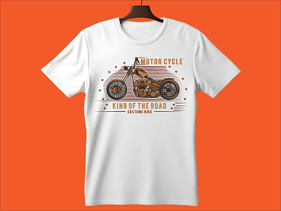 Vintage motorcycle T-shirt Design vintage bike