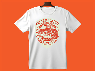 Vintage motorcycle T-shirt Design vintage bike