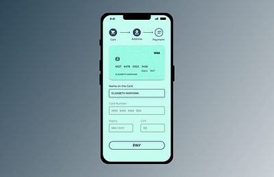 SwiftPay: Credit Card Checkout Screen app checkout design payment ui