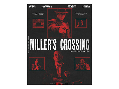 Day 19: Miller's Crossing (1990) adobe photoshop daily poster design graphic design poster poster art poster challenge poster design typography