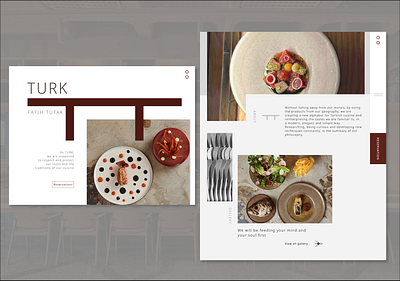 TURK: restaurant website redesign design food graphic design restaurant ui web webdesign