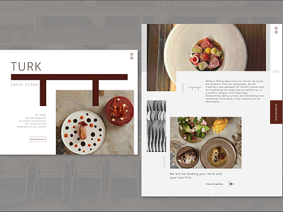 TURK: restaurant website redesign design food graphic design restaurant ui web webdesign