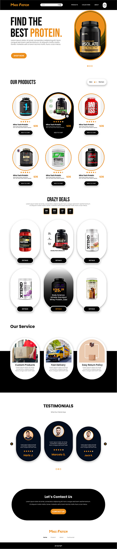 Mass Protein - Ignite Your Wellness Journey adobe xd app design application design branding branding design figma design graphic design logo mobile app design mobile u design mobile ui design ui ui design uiux ux ux design web design web template design web ui design web ux design