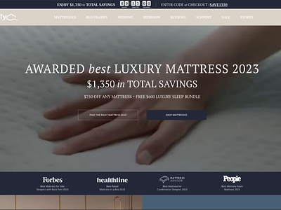 Puffy Redesign bedding bedroom furniture e commerce home furnishings mattress in a box mattresses memory foam online shopping product showcase responsive design sleep comfort sleep products user experience user interface website design