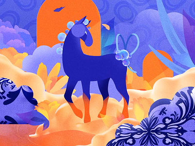 Social Break 2d3d mix blue break cinema 4d graphic design hermes horse mental health mixed media motion design motion graphics orange secret garden self space