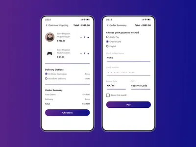 Checkout Design ui