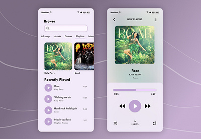 Music Player | DailyUI #9 dailyui9 musicplayer