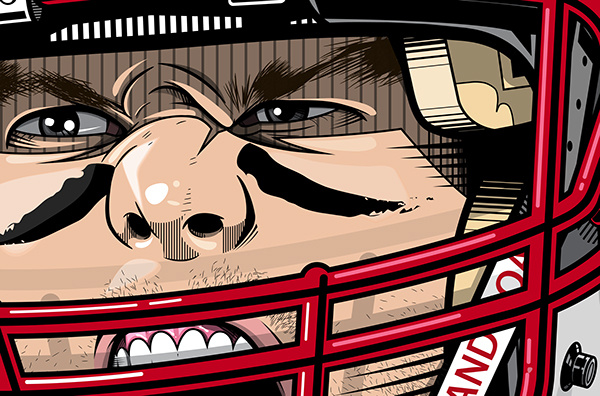 4th & Goal Illustration (2013) adobe illustrator apparel art art direction artist branding design graphic design illustration illustrator line art