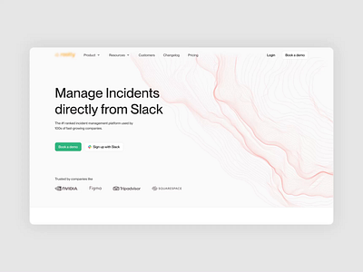 🔥 Incident Management Website animation landing page ui webflow website