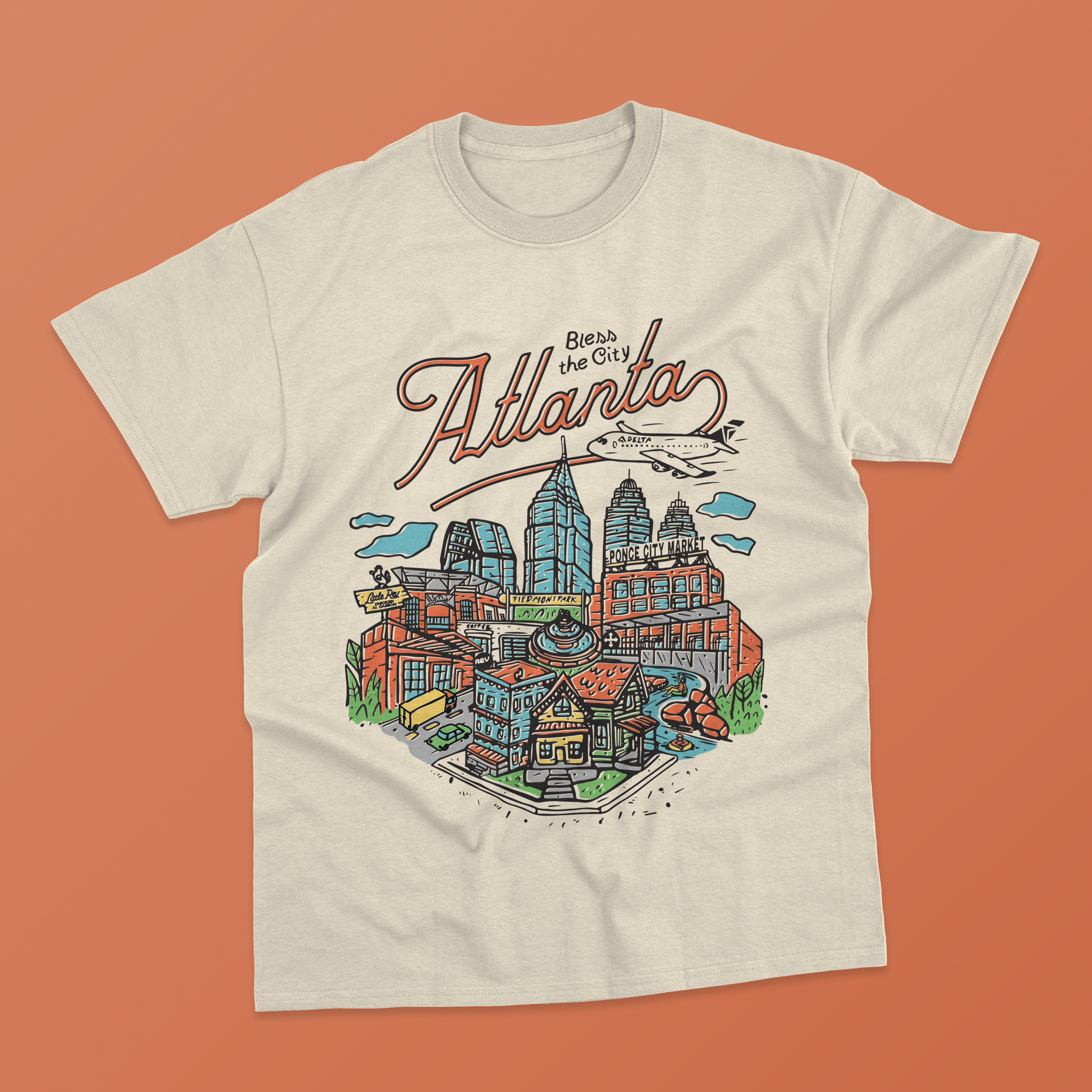 Atlanta Tee apparel design graphic design illustration merch