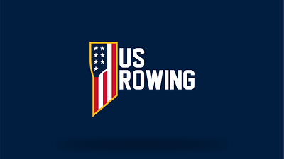 US Rowing Rebrand Concept aquatic sports boats crew logo oar olympic redesign rowing skulling sports sweeping usa