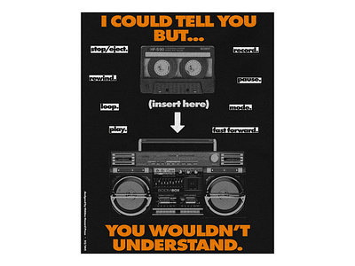 Day 23: I Could Tell You But... You Wouldn't Understand. adobe photoshop daily poster design graphic design poster poster art poster challenge poster design typography