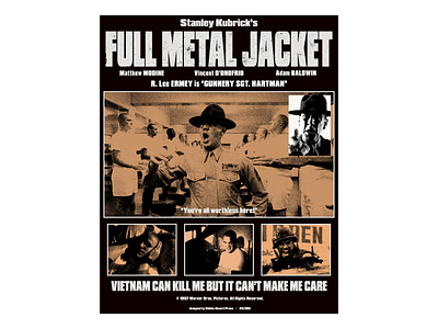 Day 24: Full Metal Jacket (1987) adobe photoshop daily poster design graphic design poster poster art poster challenge poster design typography