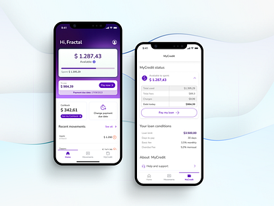 Fintech app app design fintech fintech home home credit loan app loan home money app motion startup fintech ui