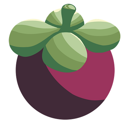 Mangosteen art draw illustration