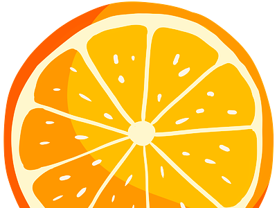 Orange art draw illustration