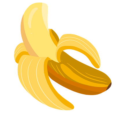 Banana art draw illustration