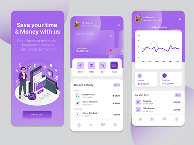 Fintech App Design 2023 2024 2025 2026 app banking branding latest mobile mobileapp money new payment stock stockmarket trending ui updated ux vector